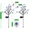 Ohwewant 2 Packs Solar Halloween Stake Lights for Outdoor Halloween Decorations, 2 Modes Scary Eyeball Solar Halloween Pathway Lights, Waterproof Outdoor Halloween Decor Lights for Yard Patio Pathway